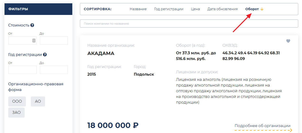 Как купить фирму на БанкФирм